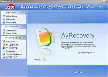 AyRecovery professonal screenshot