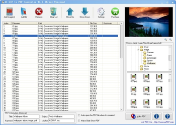 AZ GIF to PDF Converter screenshot