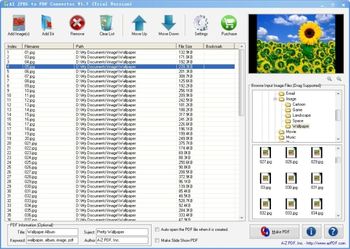AZ JPEG to PDF Converter screenshot