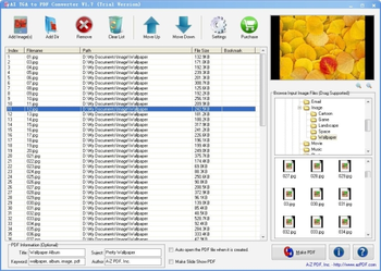 AZ TGA to PDF Converter screenshot