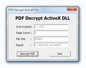 AzSDK PDF Decrypt ActiveX DLL screenshot