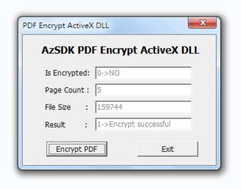 AzSDK PDF Encrypt ActiveX DLL screenshot