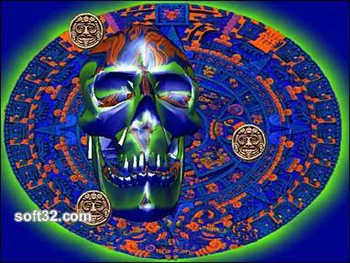 Aztec Skull 3D Screensaver screenshot 3