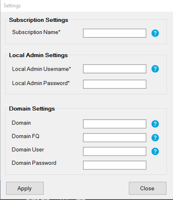 Azure Virtual Machine Deployer screenshot