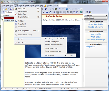 AZZ Cardfile screenshot 5