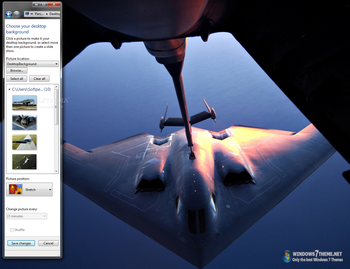 B2 Stealth Bomber Windows 7 Theme screenshot