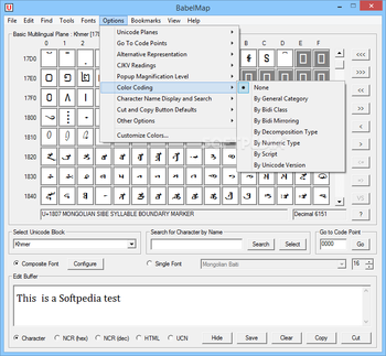 BabelMap Portable screenshot 8