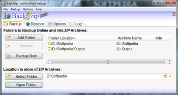 Back2zip screenshot