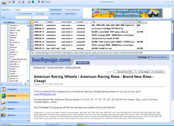 BackPage Reader screenshot