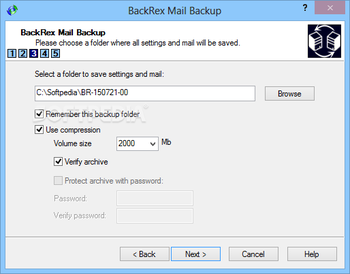 BackRex Mail Backup screenshot 2