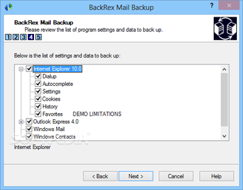 BackRex Mail Backup screenshot 3