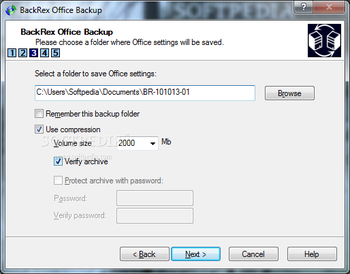 BackRex Office Backup screenshot 2