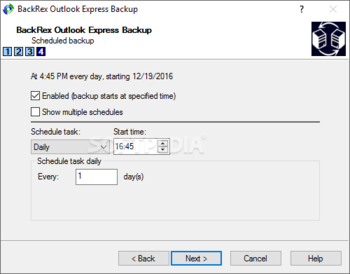 BackRex Outlook Express Backup screenshot 4