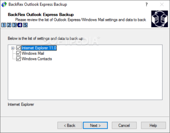 BackRex Outlook Express Backup screenshot 5
