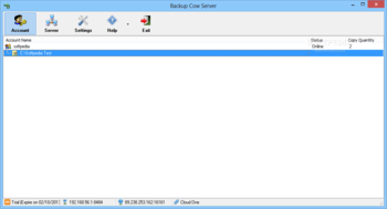 Backup Cow Private Cloud Suite screenshot