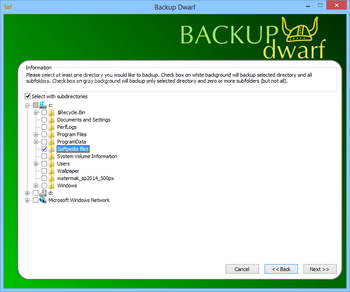 Backup Dwarf Home Edition screenshot 2