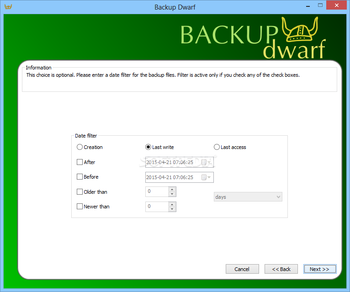 Backup Dwarf Home Edition screenshot 4