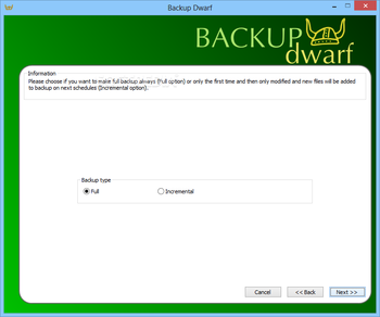 Backup Dwarf Home Edition screenshot 7