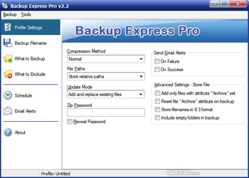 Backup Express Pro screenshot