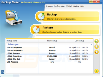 BackUp Maker screenshot