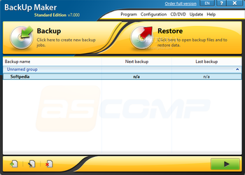 BackUp Maker Standard Edition screenshot