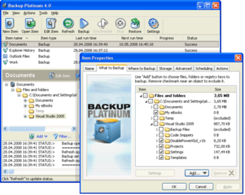 Backup Platinum screenshot 3