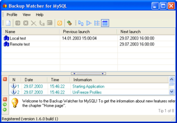 Backup Watcher for MySQL screenshot 2