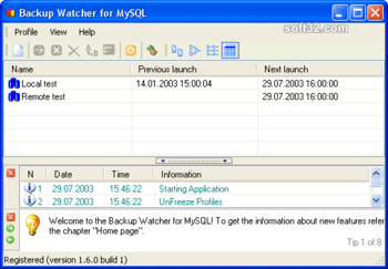 Backup Watcher for MySQL screenshot 3