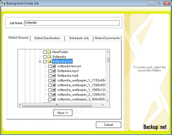 Backup2Net screenshot 2