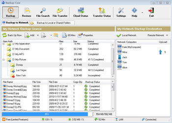 BackupCow screenshot