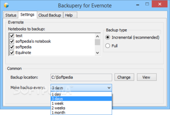 Backupery for Evernote screenshot 2