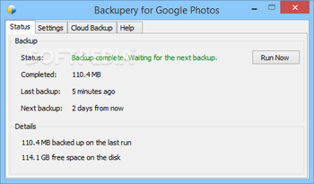 Backupery for Google Photos screenshot