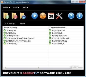 BackupFly screenshot 2