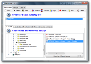 BackupMe screenshot