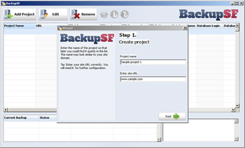 BackupSF screenshot 2