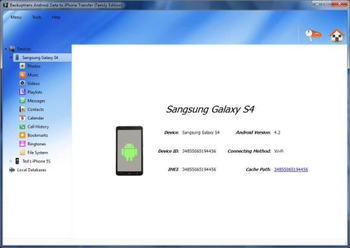 Backuptrans Android Data to iPhone Transfer screenshot 3
