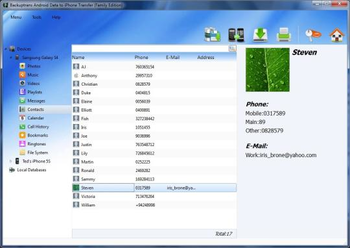 Backuptrans Android Data to iPhone Transfer screenshot 4
