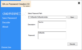 BA.co Password Creator screenshot 3