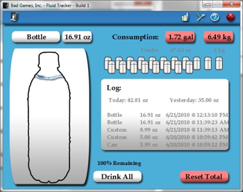 Bad Games Fluid Tracker screenshot