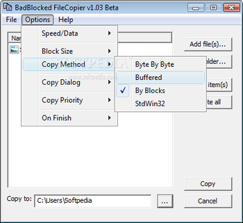 BadBlocked FileCopier screenshot 3