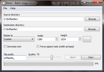 Baires - Batch Image Resizer screenshot