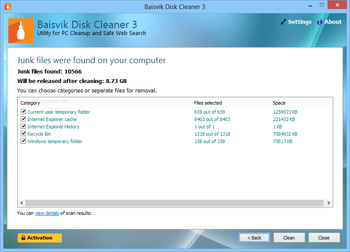 Baisvik Disk Cleaner screenshot 3