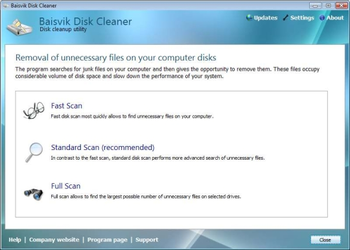 Baisvik Disk Cleaner screenshot