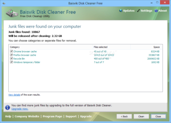 Baisvik Disk Cleaner Free screenshot 3