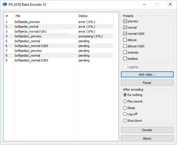 Baka Encoder screenshot
