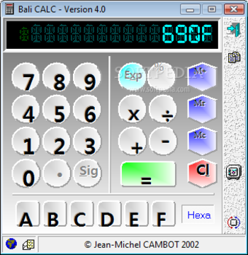 Bali CALC screenshot