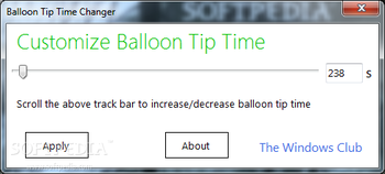 Balloon Tip Time Changer screenshot