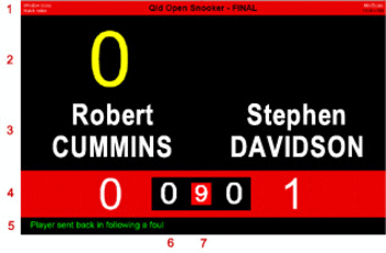 BallStream Snooker Scoreboard screenshot