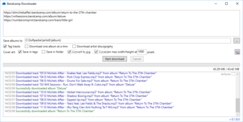 Bandcamp Downloader screenshot