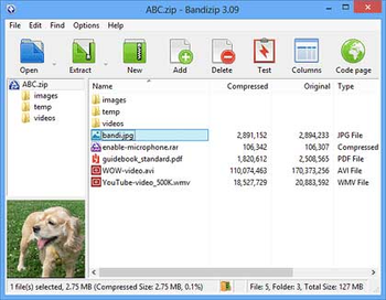 Bandizip screenshot